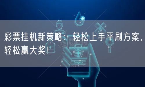 彩票挂机新策略：轻松上手平刷方案，轻松赢大奖！