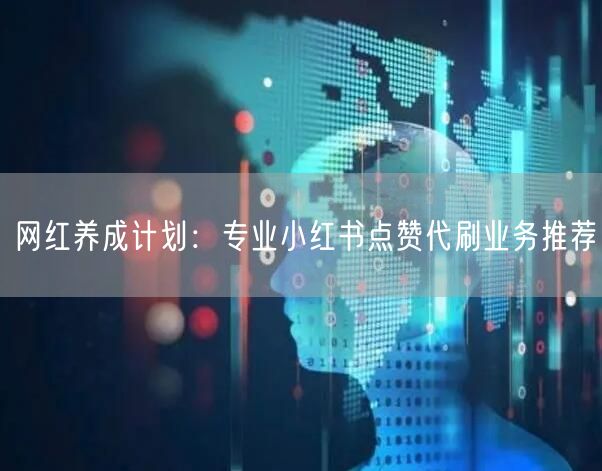 网红养成计划：专业小红书点赞代刷业务推荐